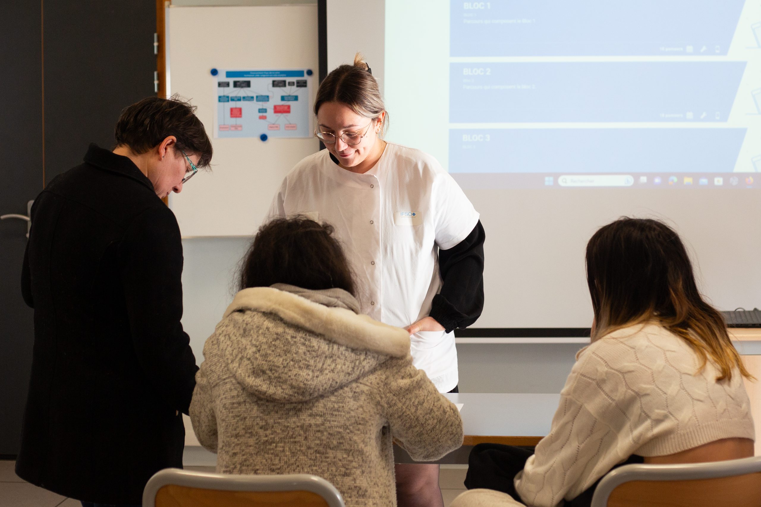 élèves aides-soignants de l'IFAS de Laval