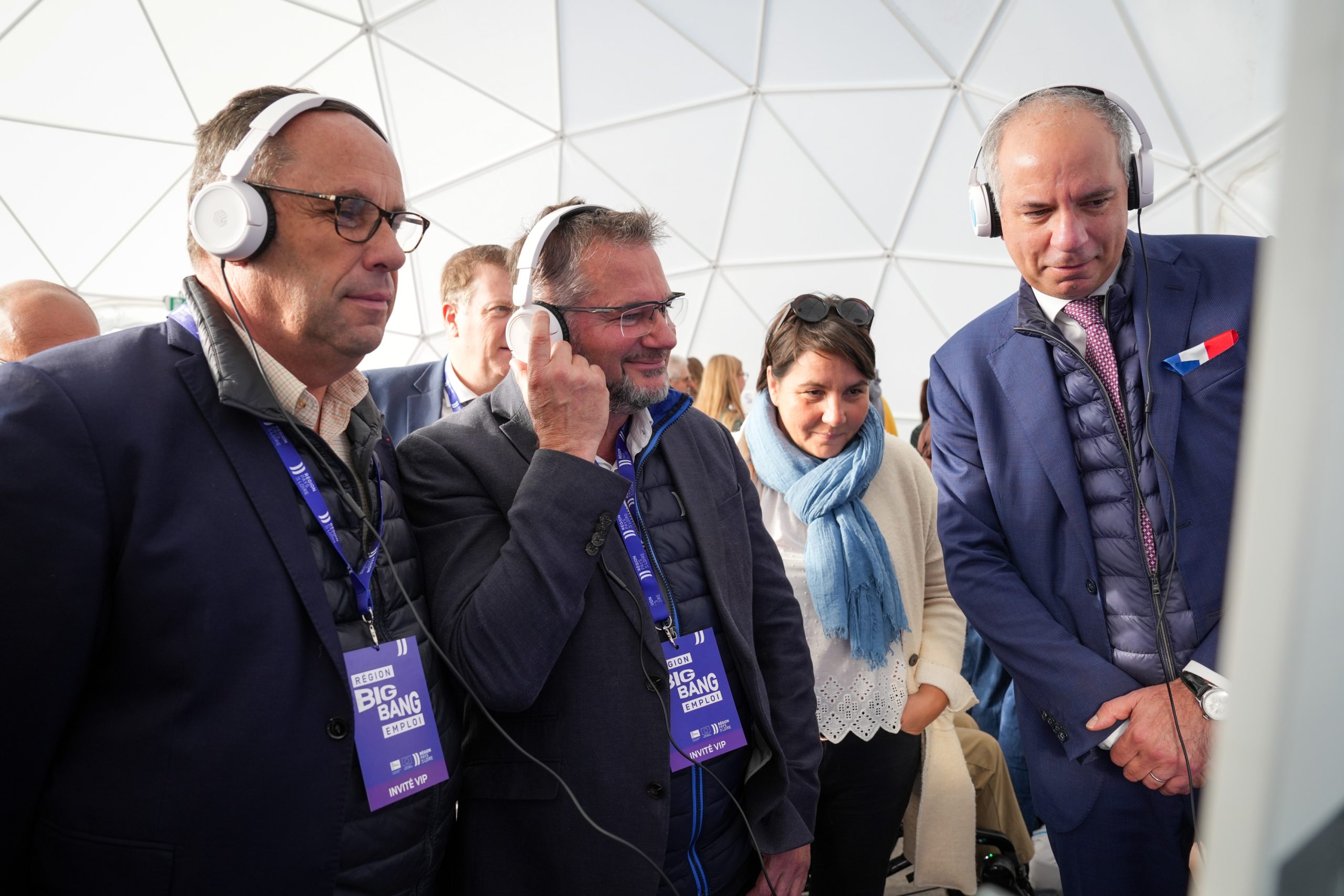 Visite de Sébastien JALLET et Jean-Luc Catanzaro sur le stand de l'IFSO